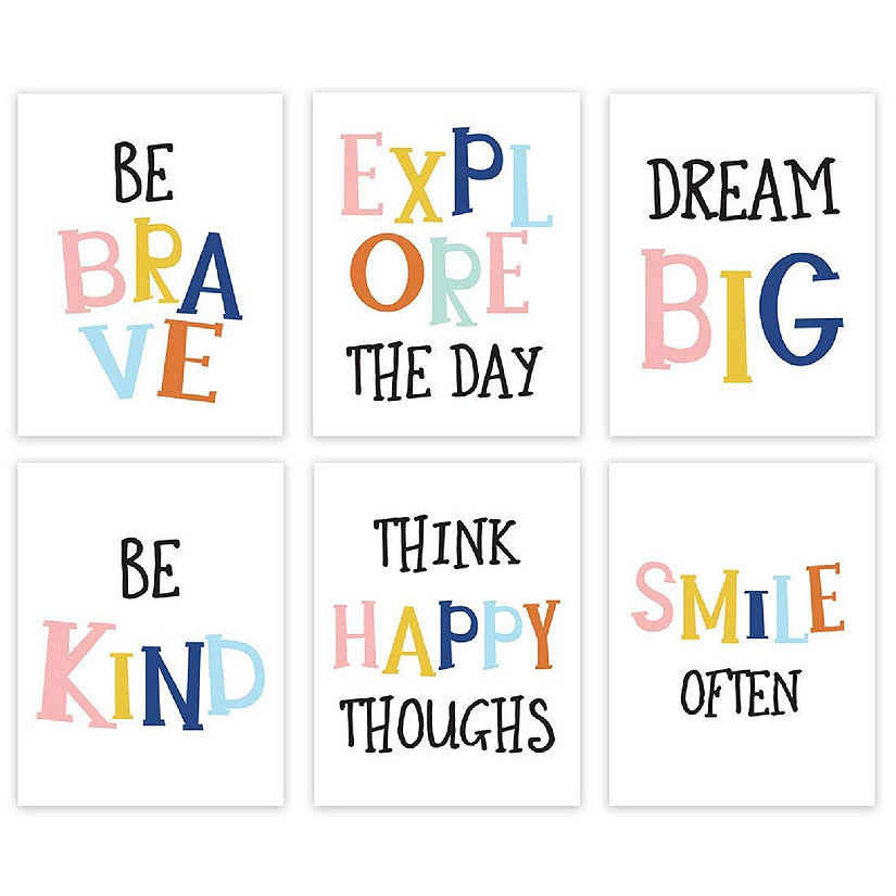 Boho Happy Thoughts 6Pk 8.5x11in Image