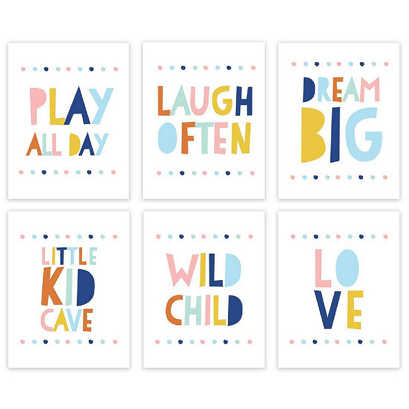 Boho Play All Day 6Pk 8.5x11in Image