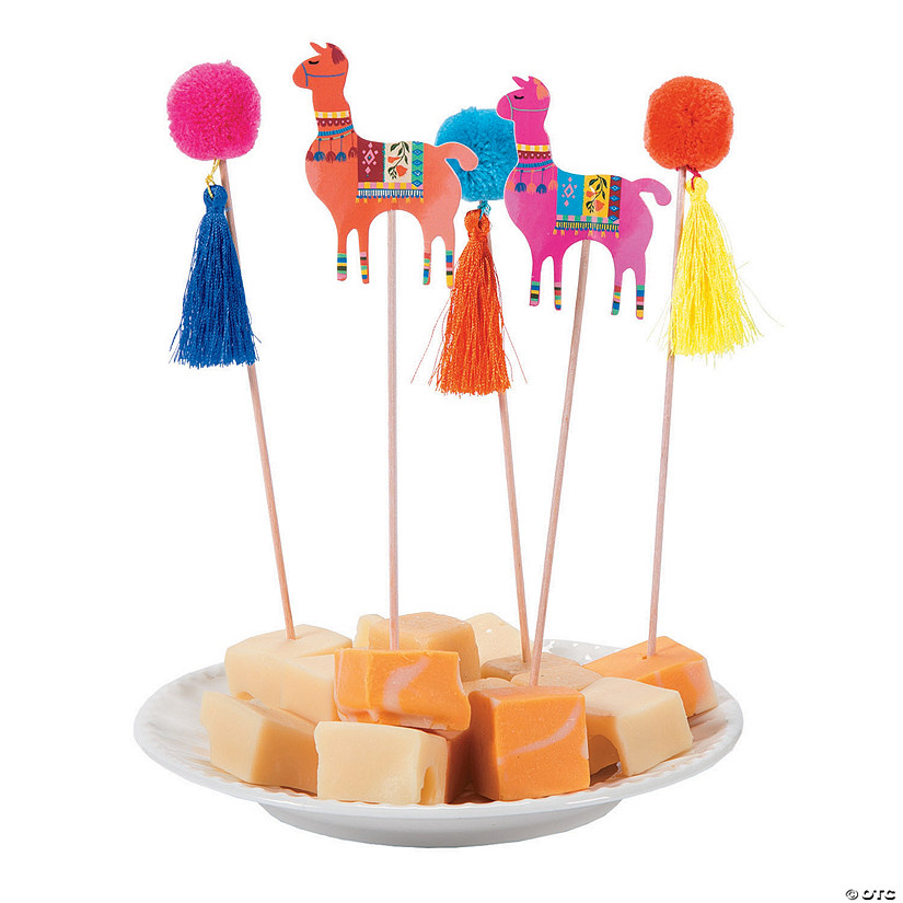 Boho Pom-Pom Picks - 12 Pc. Image