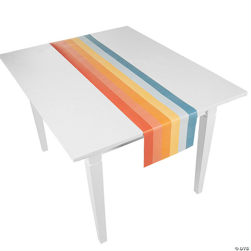Boho Rainbow Paper Table Runner Image