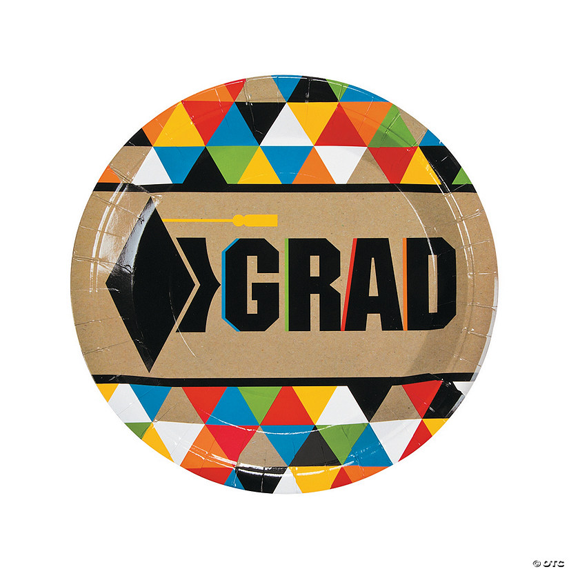 Bold Graduation Party Paper Dinner Plates Oriental Trading
