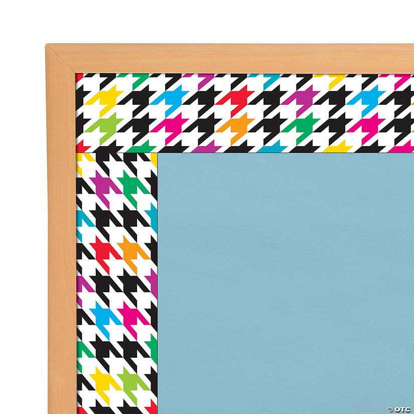 Bolder Borders<sup>&#174;</sup> Houndstooth Colorful Bulletin Board Borders - 11 Pc. Image