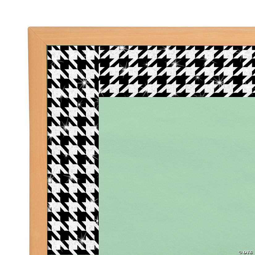 Bolder Borders<sup>&#174;</sup> Sparkle Plus Houndstooth Bulletin Board Borders - 10 Pc. Image