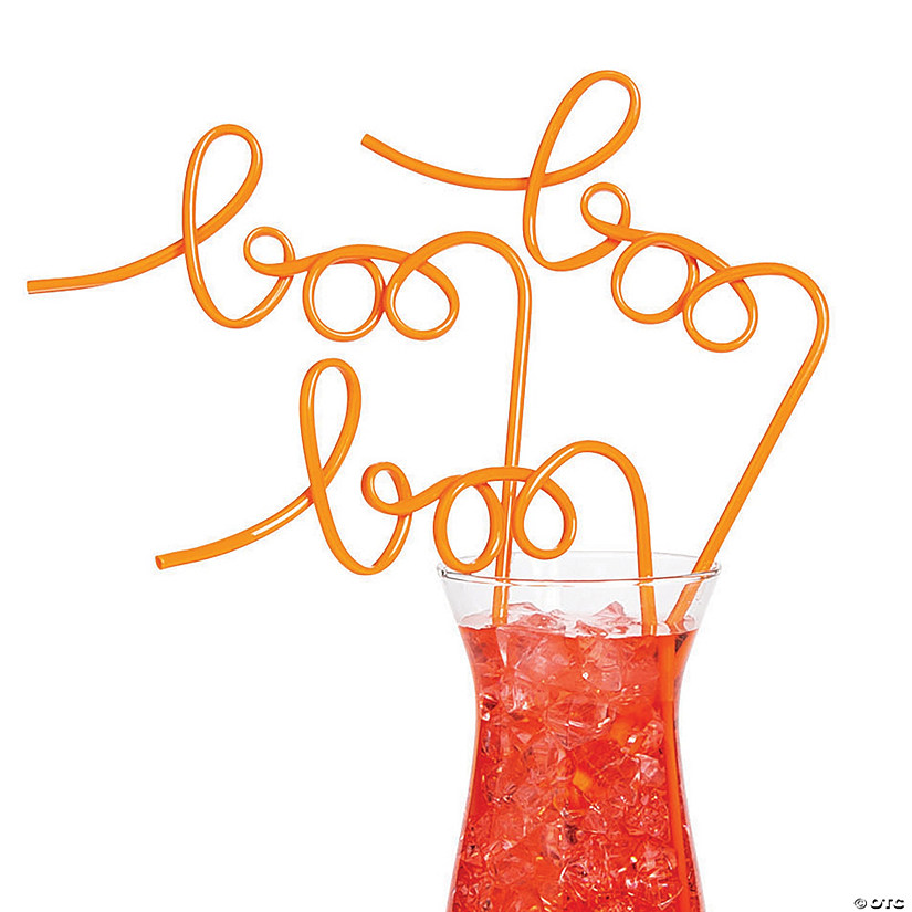 Boo Silly Straws - 6 Pc. Image