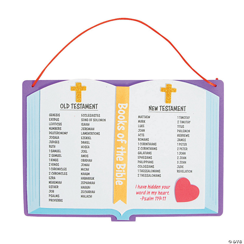 Books of the Bible Sign Craft Kit- Makes 12 Image