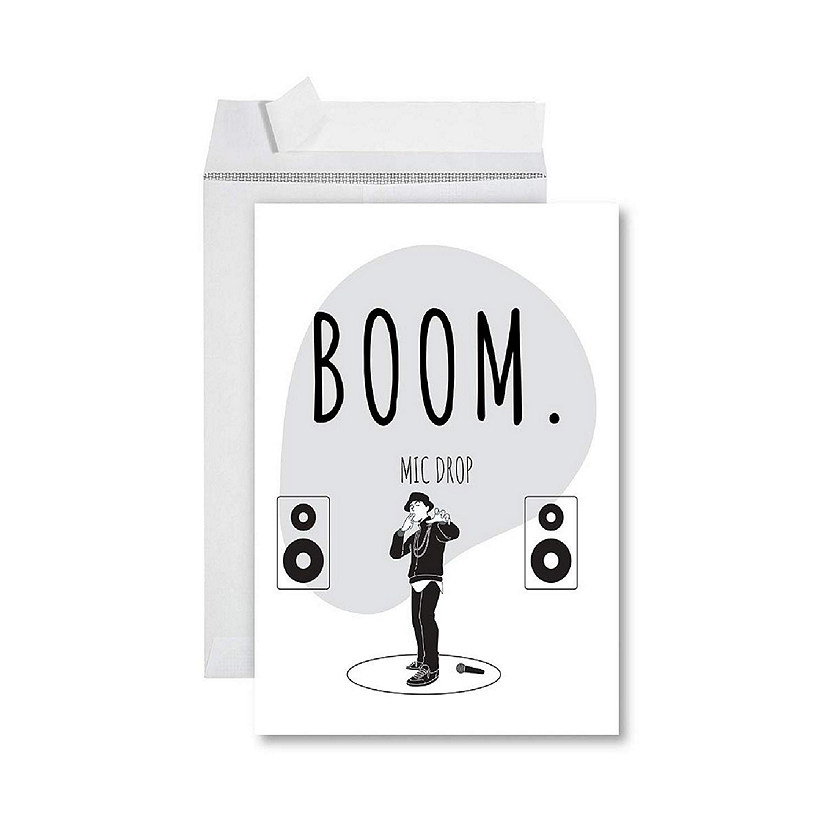 Boom Mic Drop Congrats 8.5x11IN Image