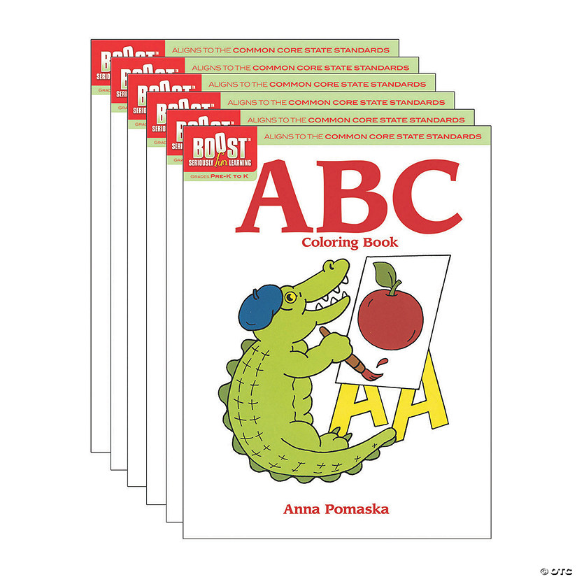 BOOST Educational Series ABC Coloring Book, Pack of 6 Image