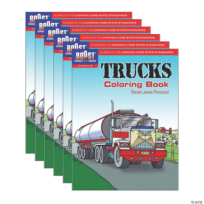 Boost Educational Series Trucks Coloring Book Pack Of 6 Oriental Trading