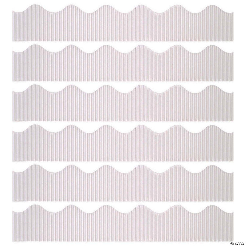 Bordette Decorative Border, White, 2-1/4" Proper 50', 6 Rolls Image