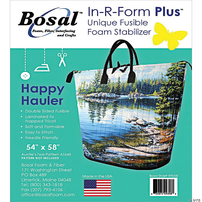 Bosal In-R-Form Plus Fusible Foam Stabilizer 54"X58" - Happy Hauler Bag Image