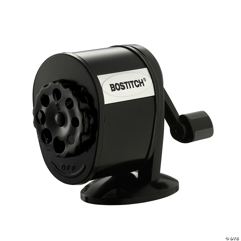 Bostitch Antimicrobial Manual Pencil Sharpener, Black Image