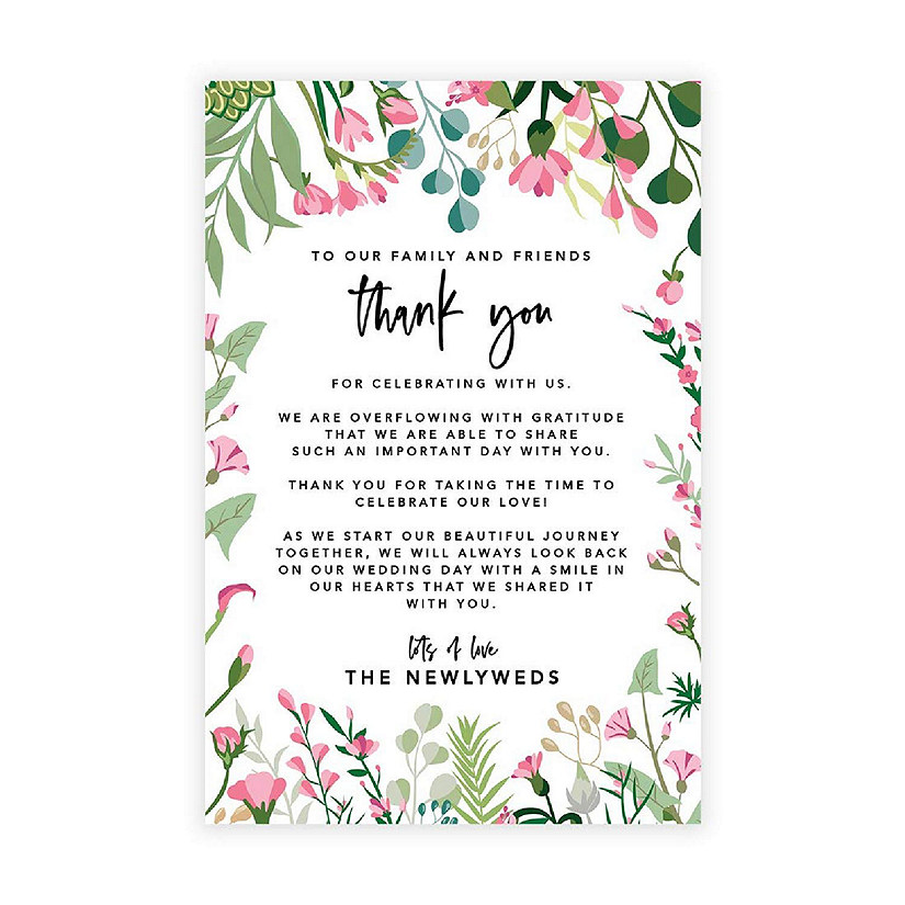 Botanical Leaves TY Card 4x6IN 56PC Image