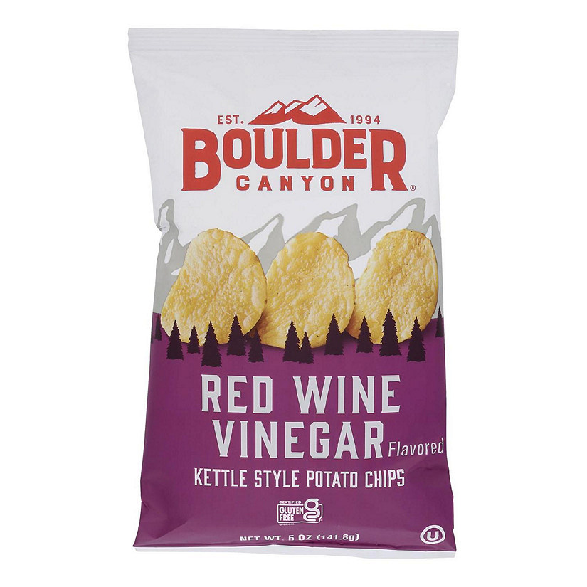 Boulder Canyon - Kettle Chips - Red Wine Vinegar - Case of 12 - 5 oz. Image