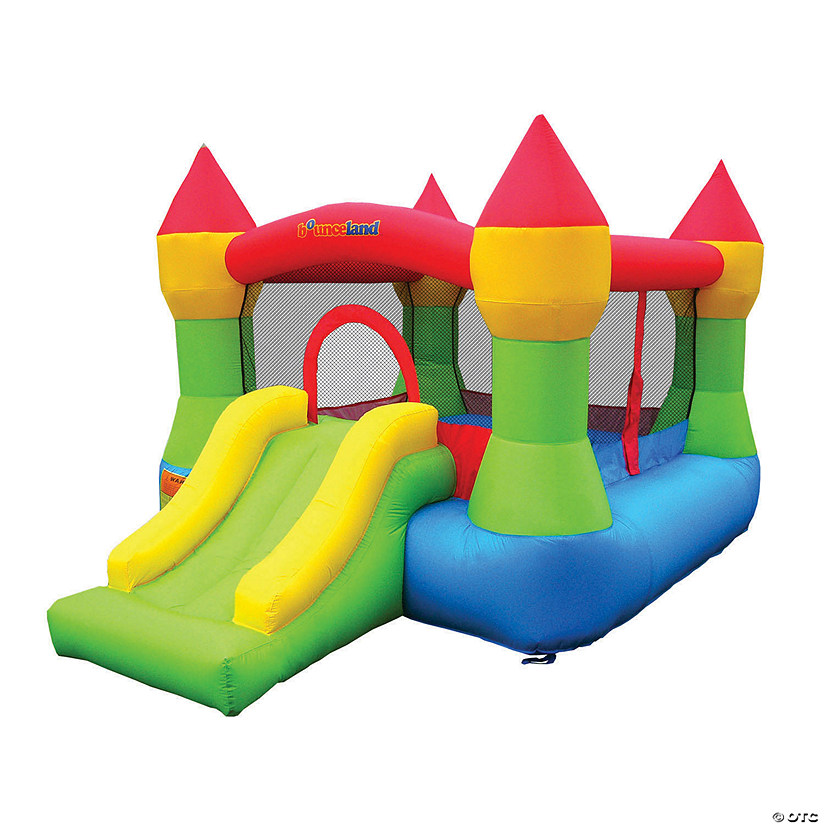 Bounceland Castle Bounce House with Hoop and Slide Image