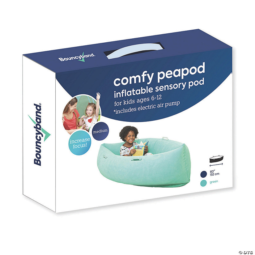 Bouncyband&#174; Comfy Hugging Peapod Sensory Pod, 60", Ages 6-12, Green Image