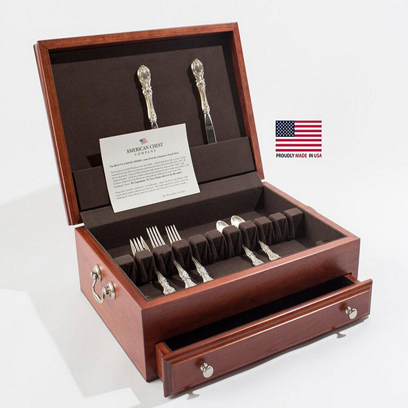 Bounty Flatware Chest, Solid American Cherry Hardwood with Heritage Cherry Finish Image