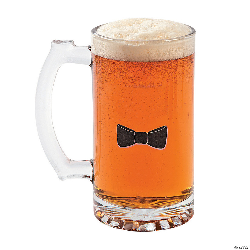 Bow Tie Glass Beer Mug Image