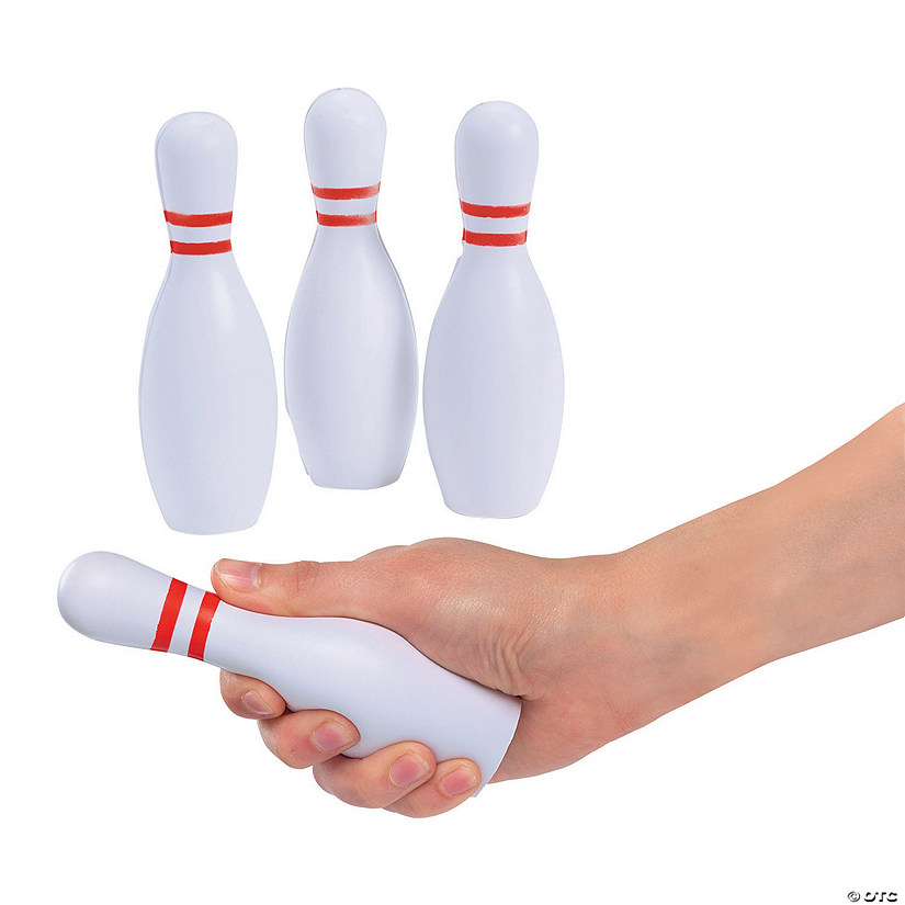 Bowling Pin Stress Toys - 12 Pc. Image