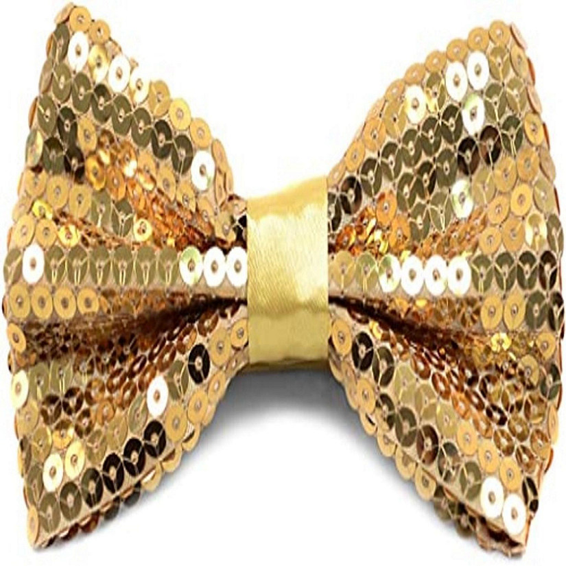 Boxed Gifts Gold 2.5 Mens Sparkle Bow Ties Image