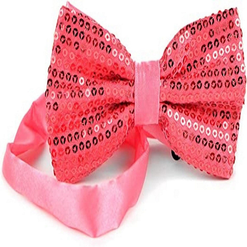 Boxed Gifts Hotpink 2.5 Men's  Sparkle Bow Ties Image