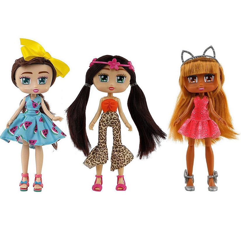 Boxy Girls Mila Hannah Brooklyn Fashion Doll 3 Piece Season 2 Bundle Set Jay at Play Image