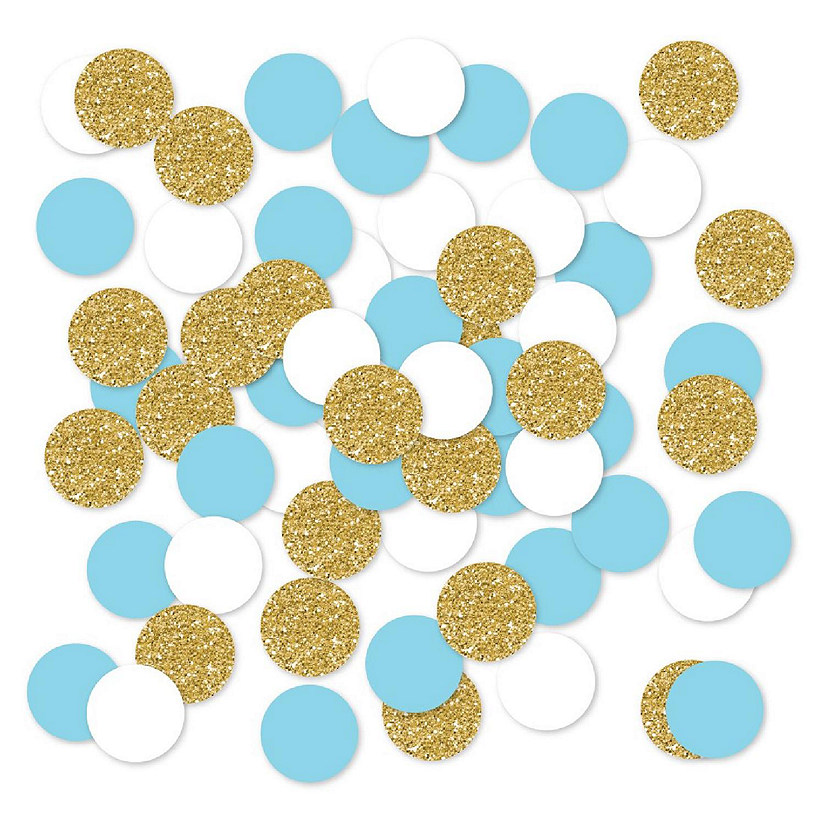 Boy 1st Blue Gold Confetti, 180-Pack Image
