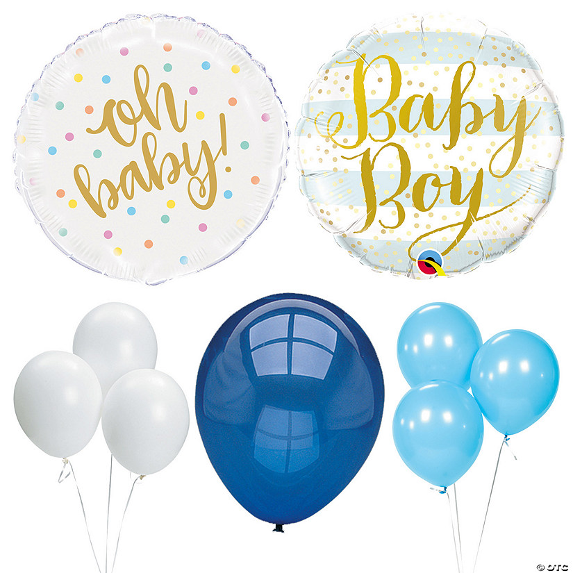 Boy Baby Shower Balloon Bouquet - 87 Pc. Image