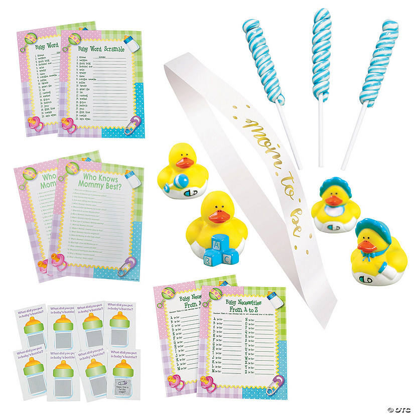 Boy Baby Shower Game Kit for 24 Image
