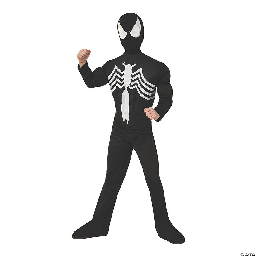 Boy&#8217;s Black Deluxe Spider-Man&#8482; Costume - Small Image