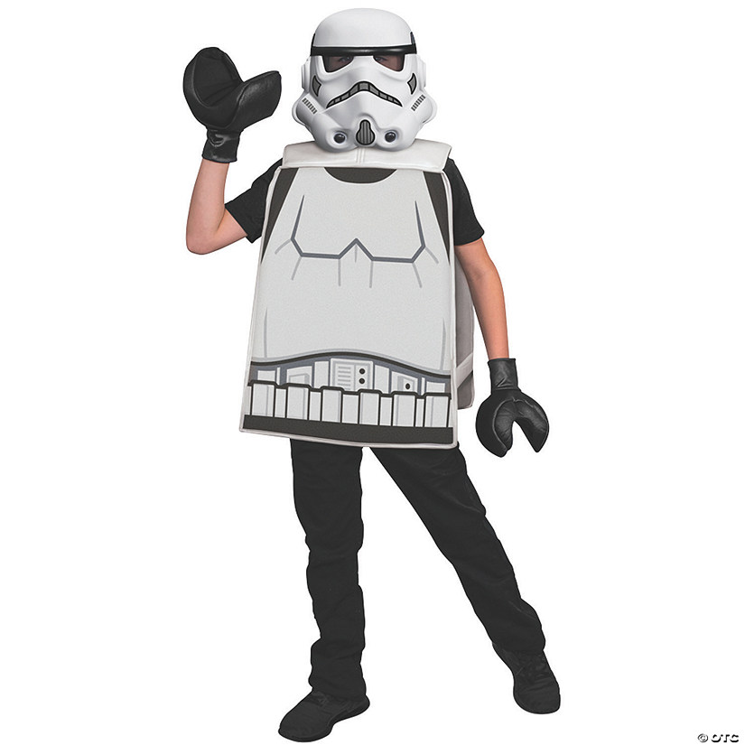 Boy's Basic Star Wars Lego Stormtrooper Costume Image