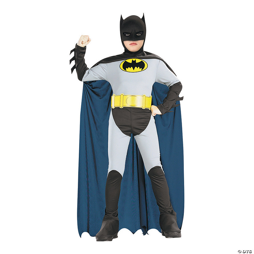 Boy's Black Batman Costume Image
