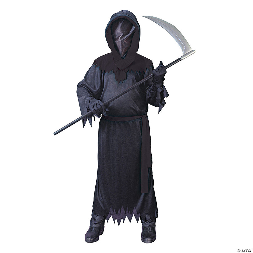 Boy's Black Phantom Costume Image
