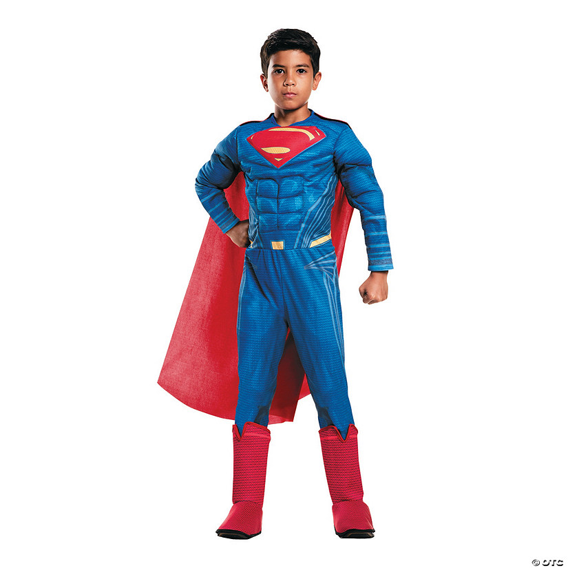Boy's Deluxe Muscle Chest Batman v. Superman: Dawn of Justice&#8482; Superman Costume Image