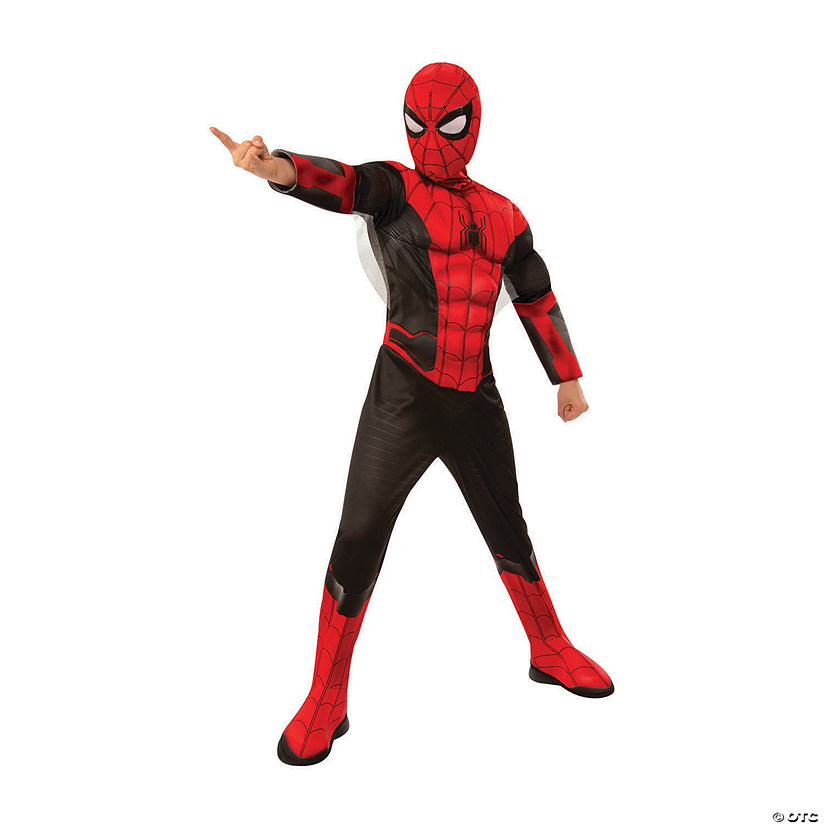 Boy's Deluxe Spider-Man: Far From Home&#8482; Red & Black Costume Image