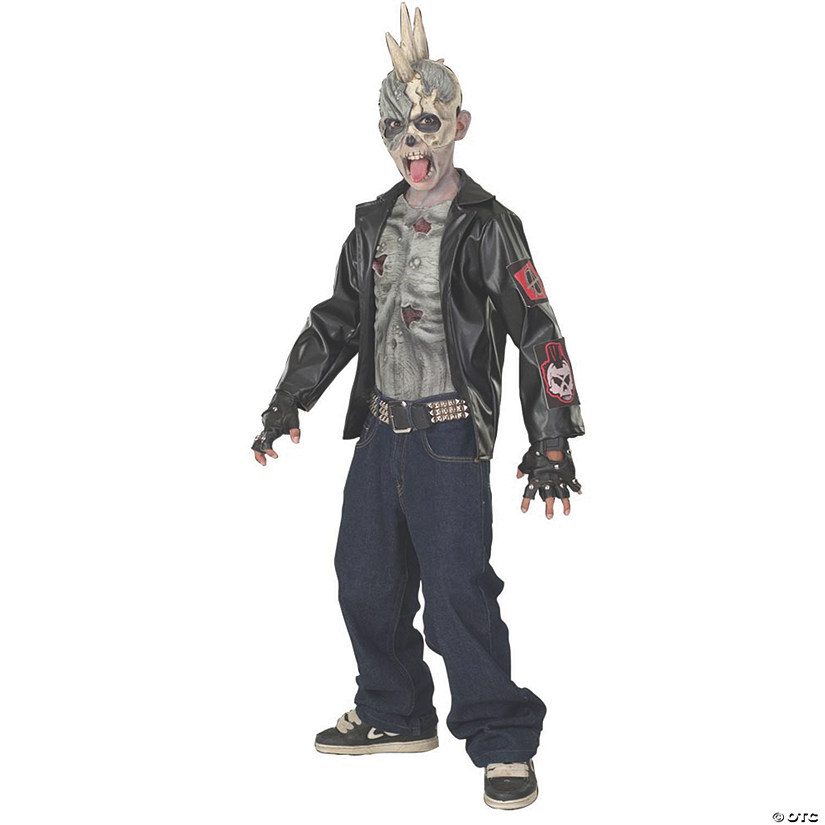 Boy's Punk Zombie Costume - Large Image