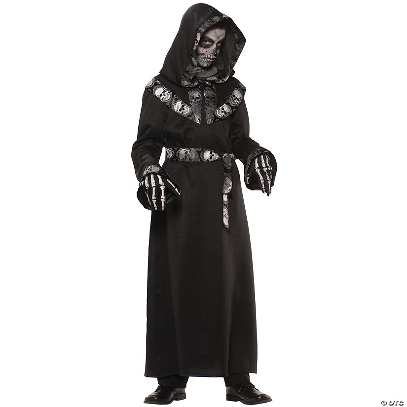 Boy's Skull Master Hooded Robe Image