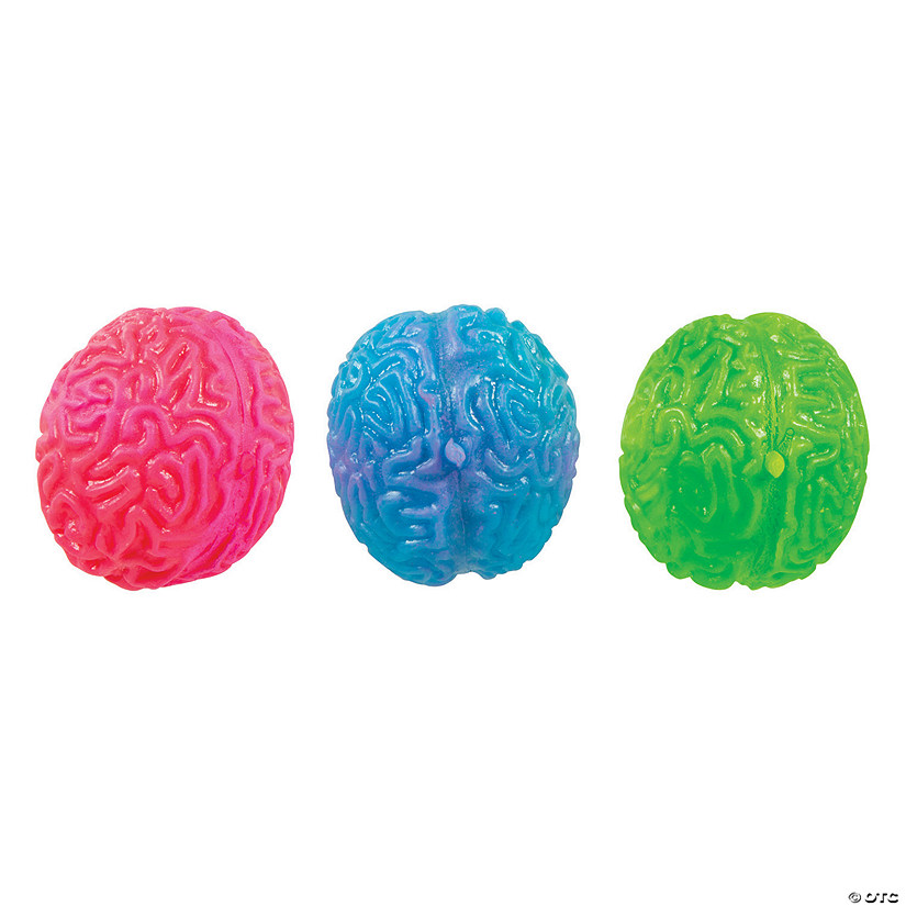 Brain Gel Bead Squeeze Toys - 12 Pc. Image