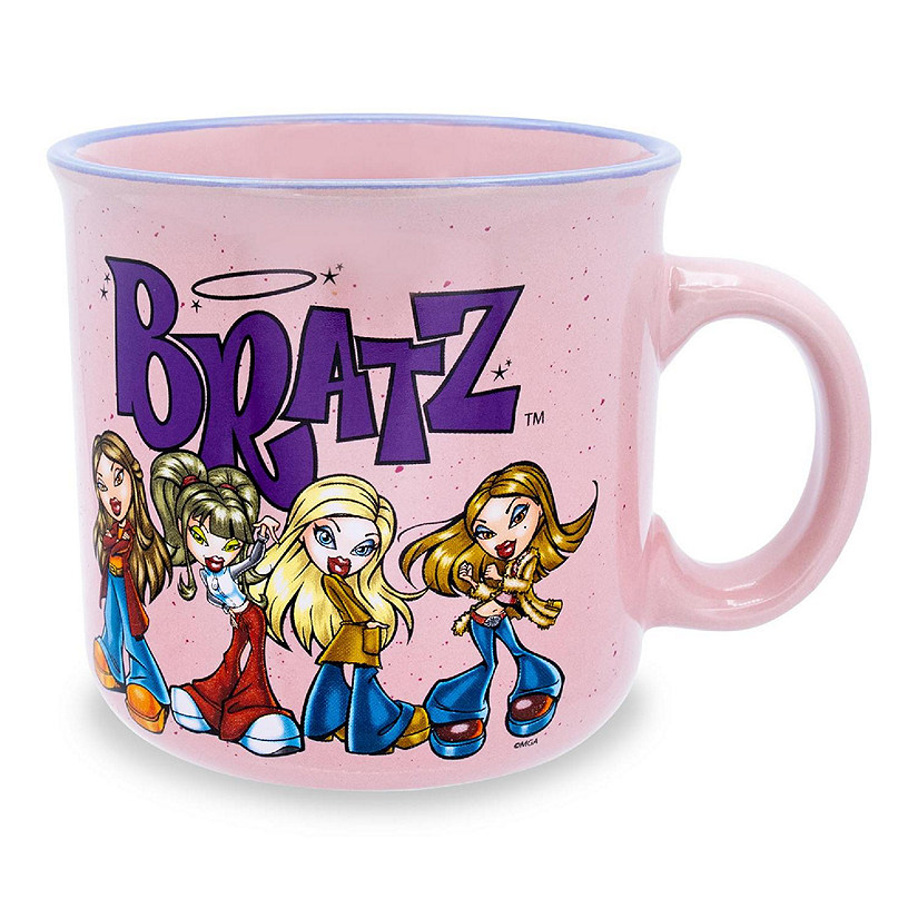 Vintage Bratz Dollz Collectible Ceramic White Mug 16 oz. 473 ml.
