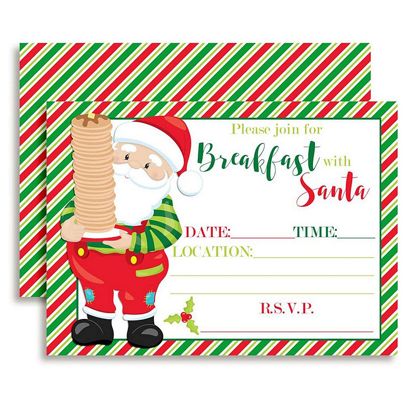 Breakfast with Santa Invitations 40pc. by AmandaCreation Image