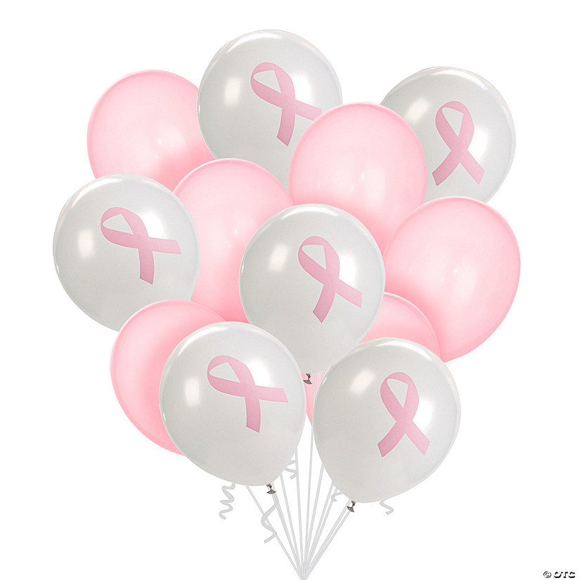 Breast Cancer Awareness Ribbon Balloon Bouquet Kit - 205 Pc. Image