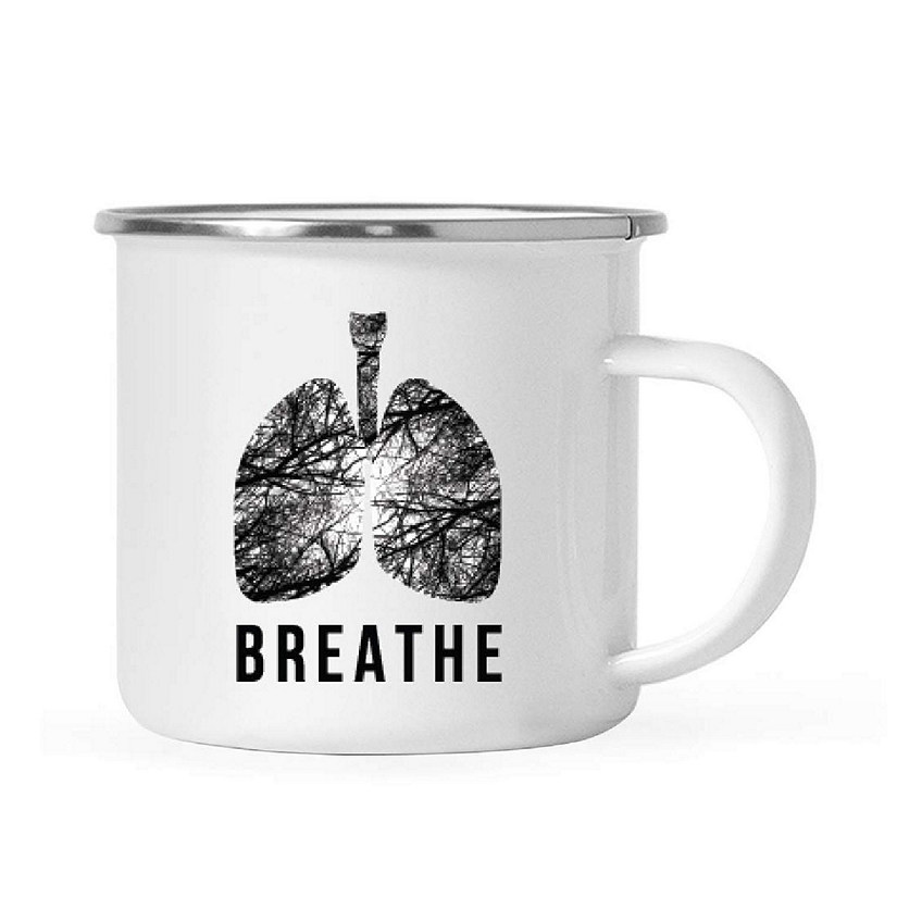 Breathe Minimal Lungs 11oz Campfire Mug Image