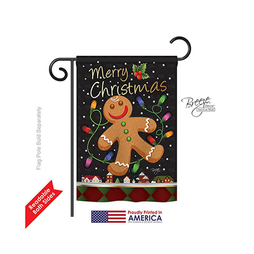 Breeze Decor Christmas Gingerbread 2-Sid Image