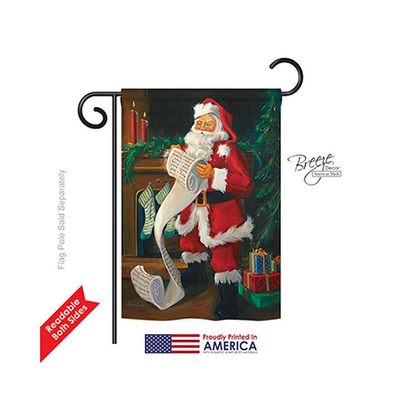 Breeze Decor Christmas Santas List 2-Sid Image