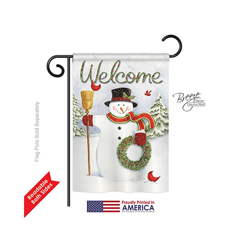 Breeze Decor Christmas Snowman Wreath 2- Image