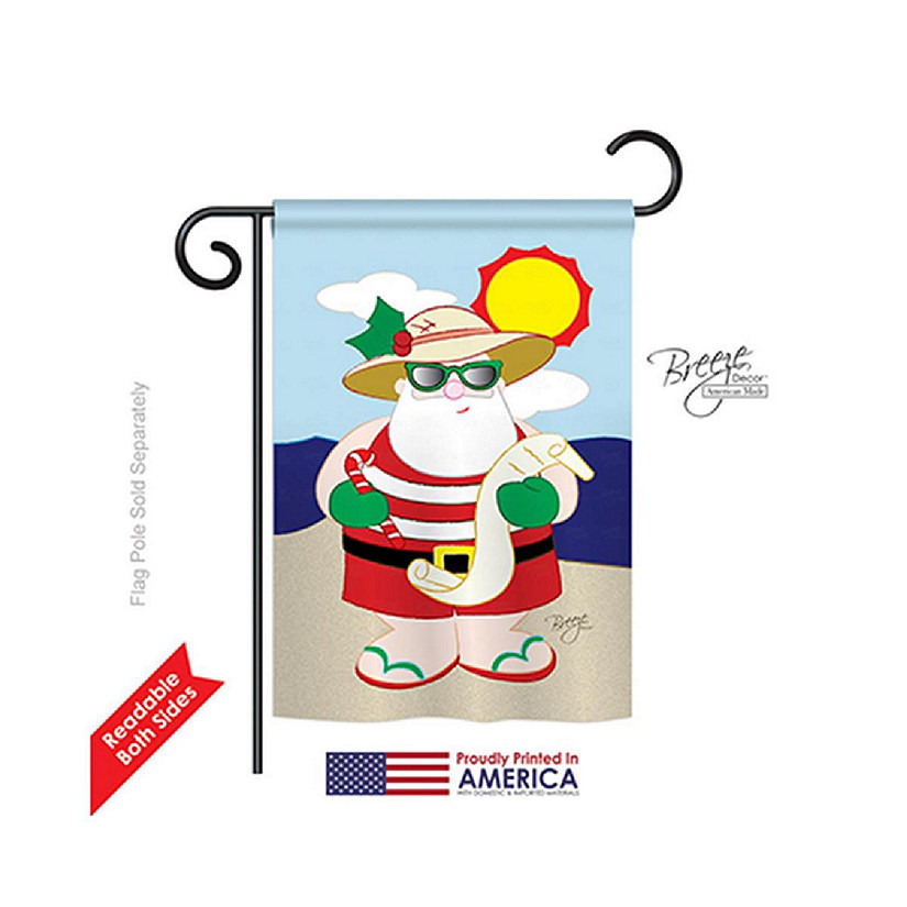Breeze Decor Christmas Tropical Santa 2- Image
