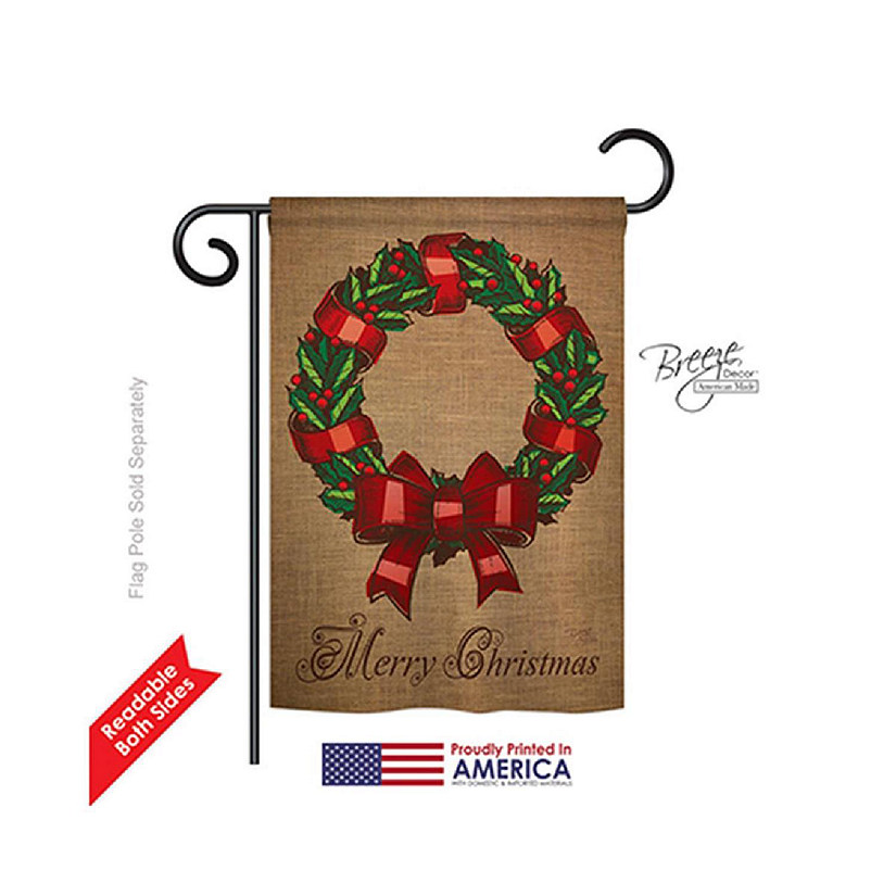 Breeze Decor Christmas Wreath 2-Sided Im Image