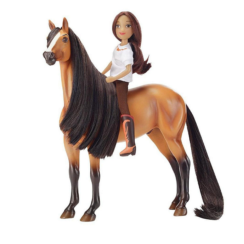 Breyer 1:12 Classics Spirit Riding Free Spirit & Lucky Model Horse Set Image