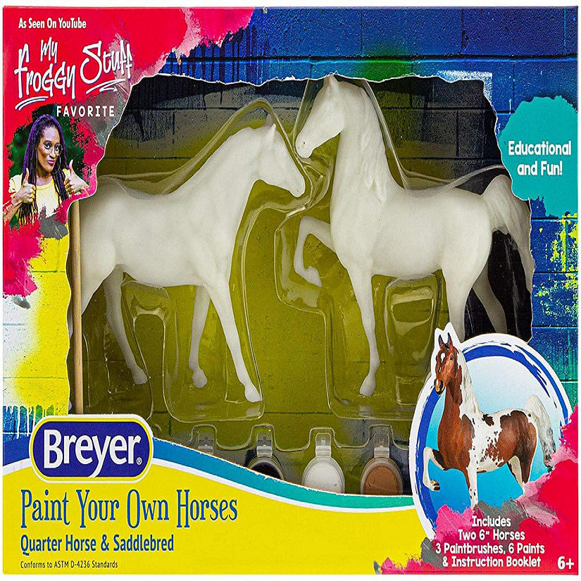 Breyer Paint Your Own Horses DIY Set  Quarter Horse & Saddlebred Image