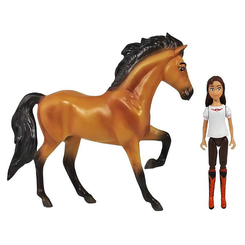 Breyer Spirit Riding Free Spirit & Lucky Small Horse & Doll Set Image