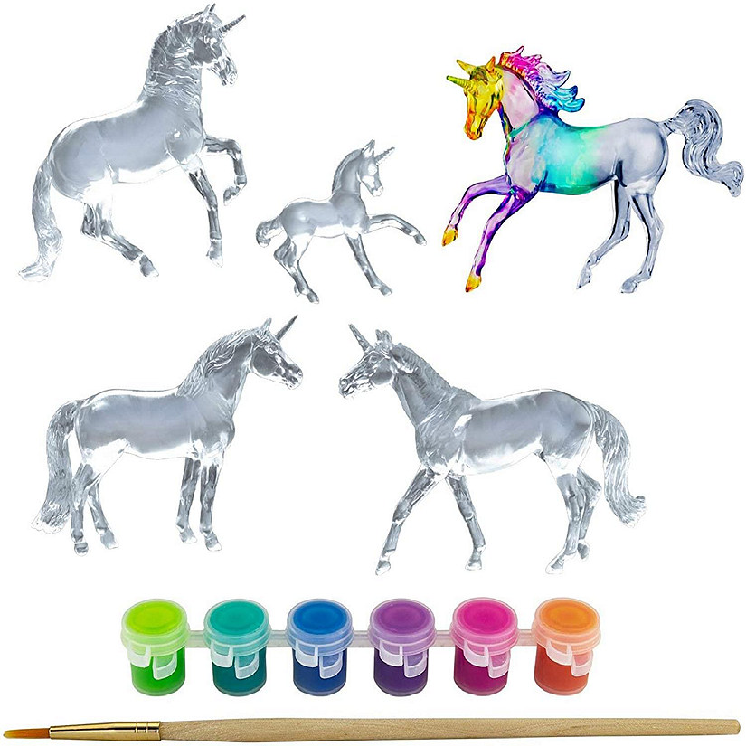 Breyer Suncatcher Unicorns Paint & Play DIY Set Image